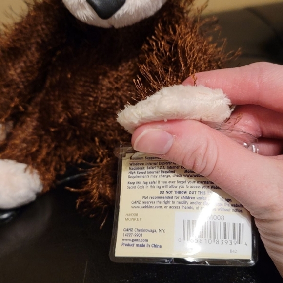 Webkinz Monkey - Picture 2 of 3
